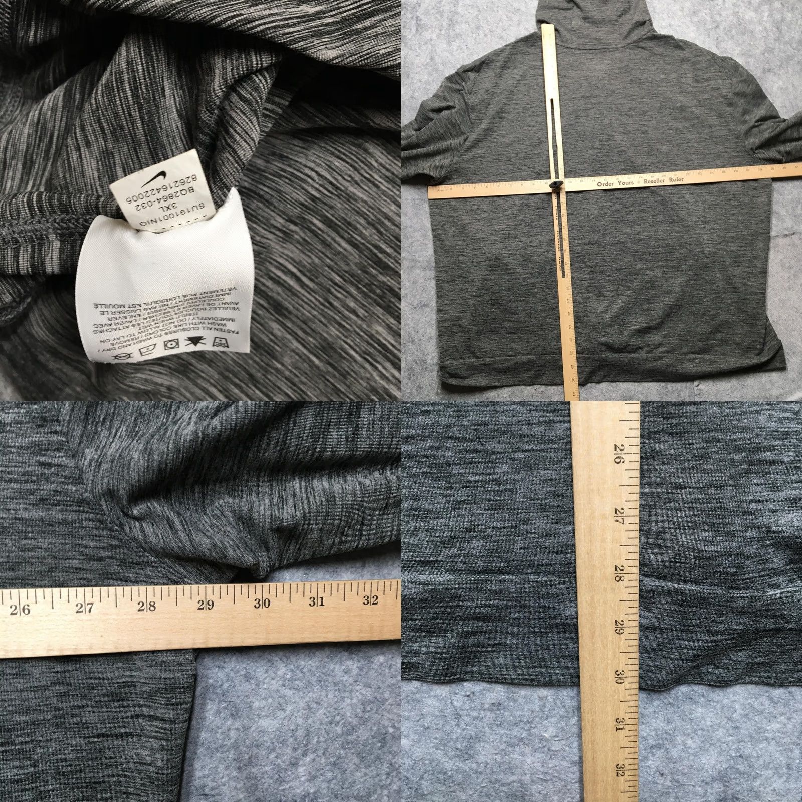 Nike Nike Hoodie Mens 3XL Gray Dri-FIT 1/4 Zip Lightweight Pullover Shirt Size US XXL / EU 58 / 5 - 8 Thumbnail