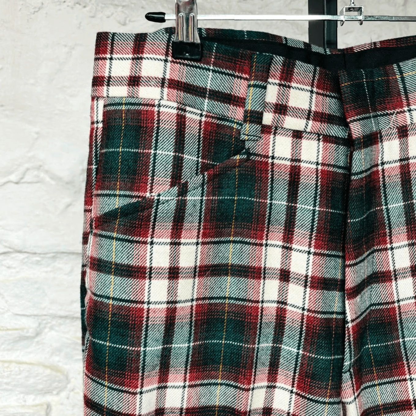 VINTAGE 70s Plaid Slacks Golf Pants Multicolor Wide-Leg 32 W 32 L Men's  Dress Pants