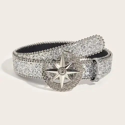 Vintage Moon Rhinestone Belt Size ONE SIZE - 1 Thumbnail
