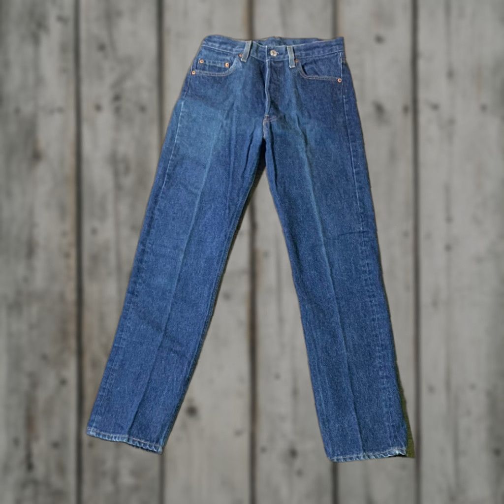 Levi's VINTAGE Levi's 501xx Button Fly Straight Jeans Men's Size 28 X 32 Dark Blue Size US 28 / EU 44 - 1 Thumbnail