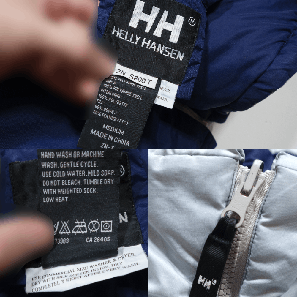 Helly Hansen 00S HH Big Logo Reversible Down Puffer Size US M / EU 48-50 / 2 - 17 Thumbnail