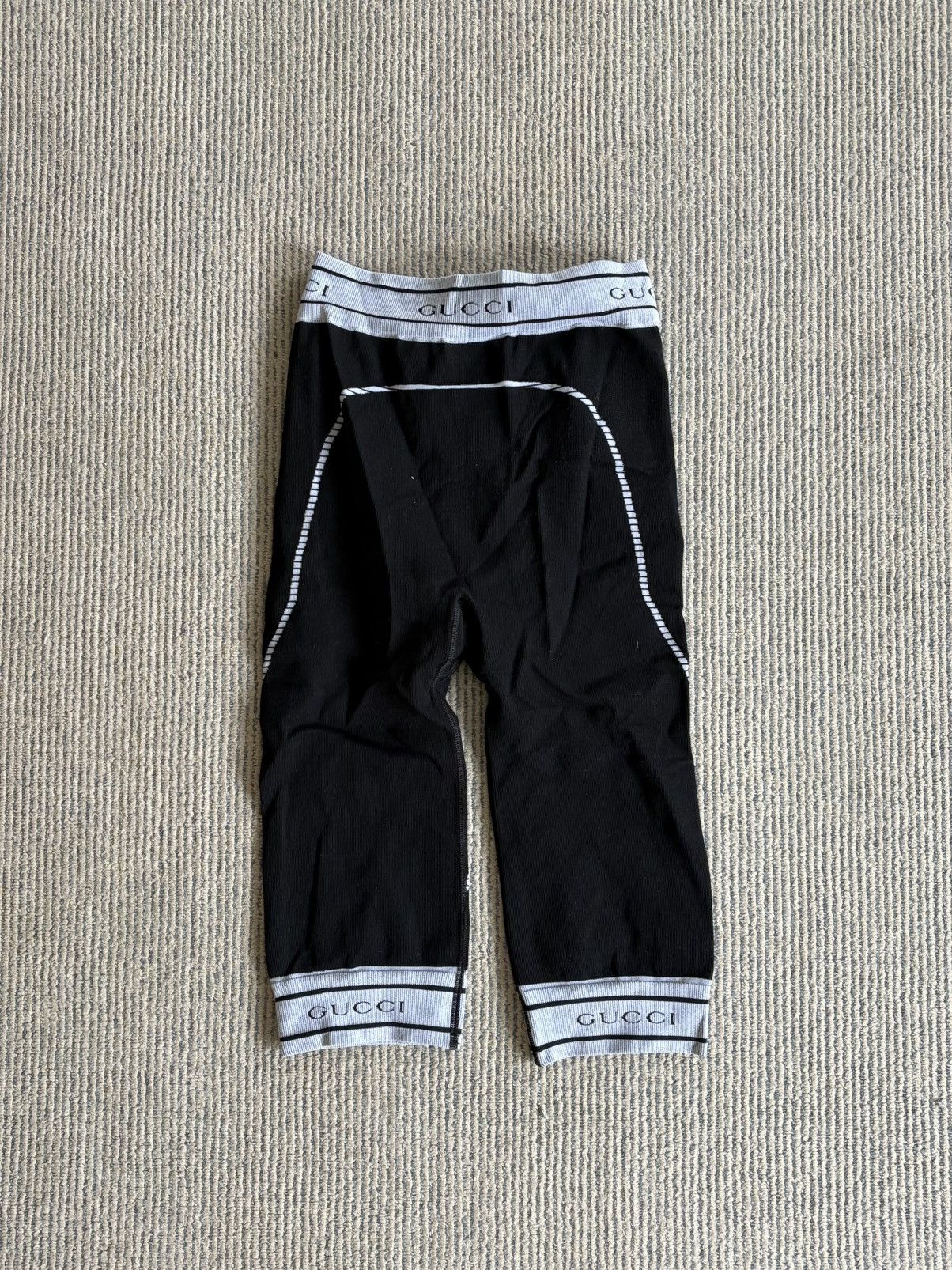 Gucci Grey Logo Tights Size US 30 / EU 46 - 2 Thumbnail