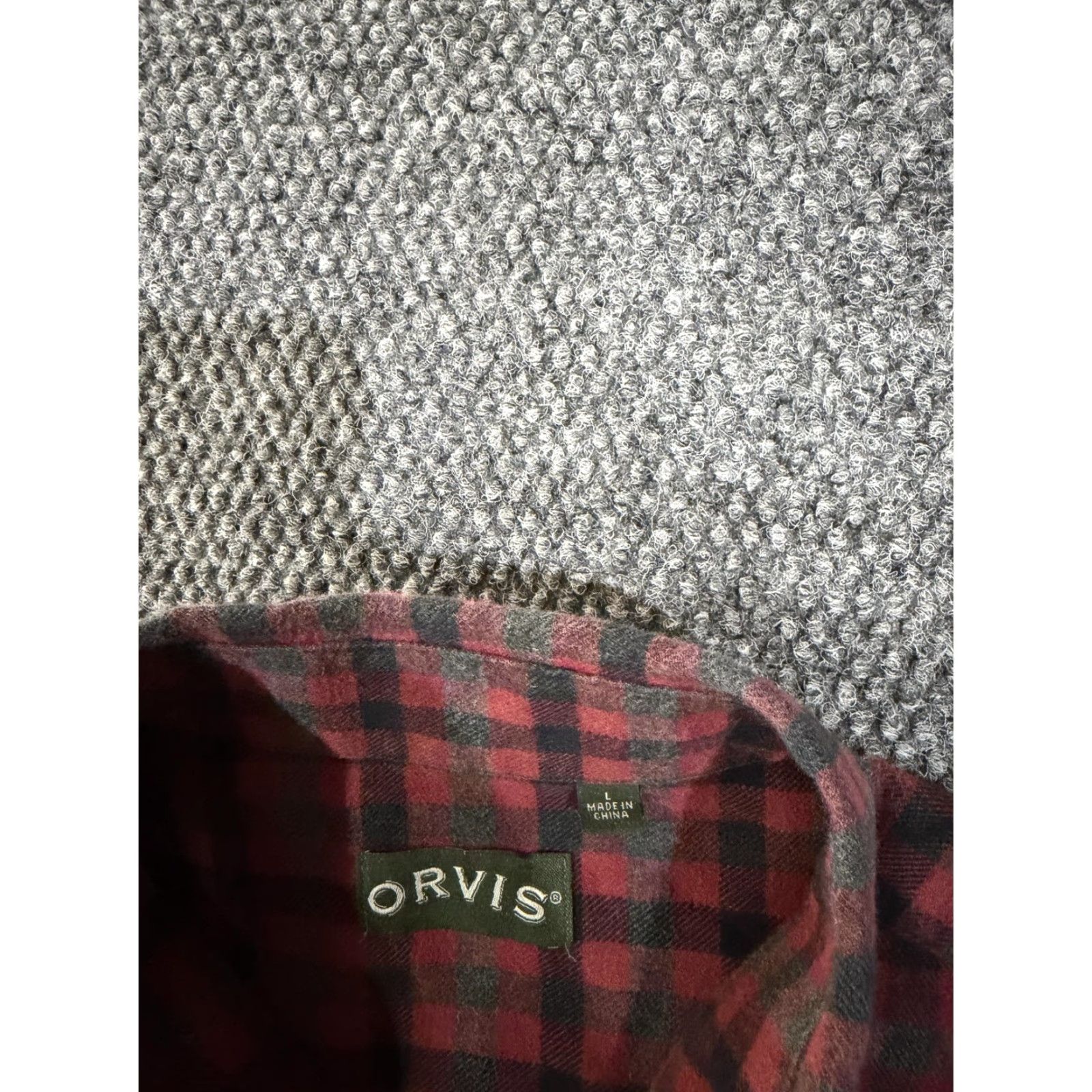 Orvis Orvis Shirt Mens L Red Plaid Flannel Long Sleeve Button Front Casual Cotton Shirt Size US L / EU 52-54 / 3 - 5 Thumbnail