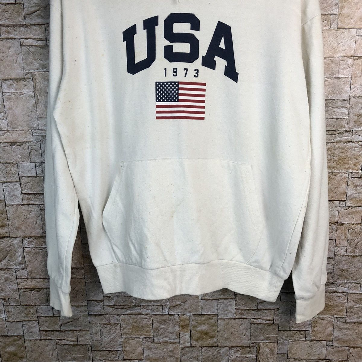 Japanese Brand Browny USA White Hoddie #A380 Size US M / EU 48-50 / 2 - 3 Thumbnail