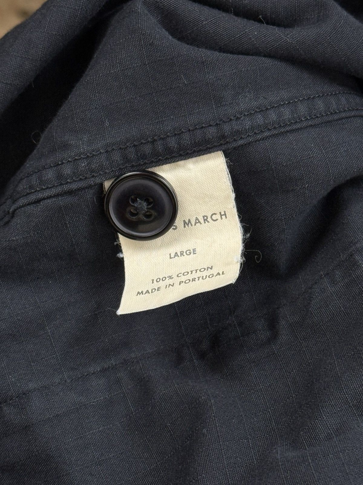 A Day's March A Day’s March Military Style Cotton Button Up Jacket Black L Size US L / EU 52-54 / 3 - 8 Thumbnail