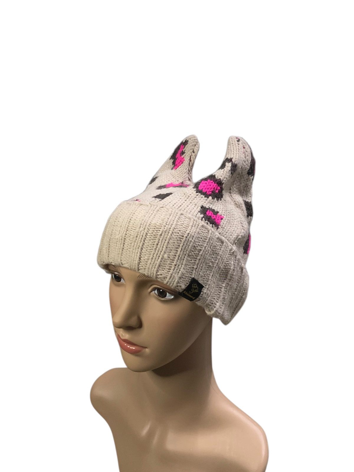 Japanese Brand × Kapital × Vintage Bunny Short Horn Devil Beanie Size ONE SIZE - 4 Thumbnail