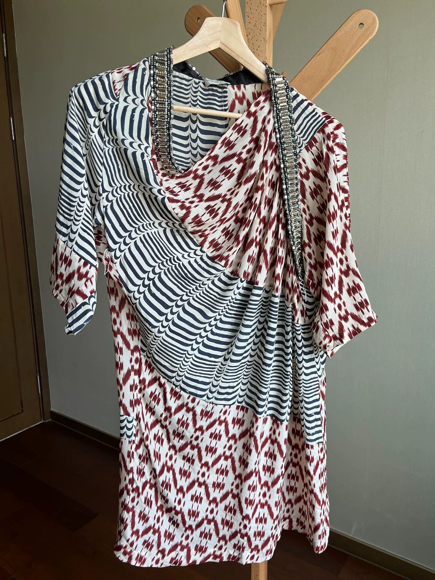 Dries Van Noten DRIES VAN NOTEN Heavy duty beaded silk dress - -DMC Size US XS / EU 42 / 0 - 1 Thumbnail