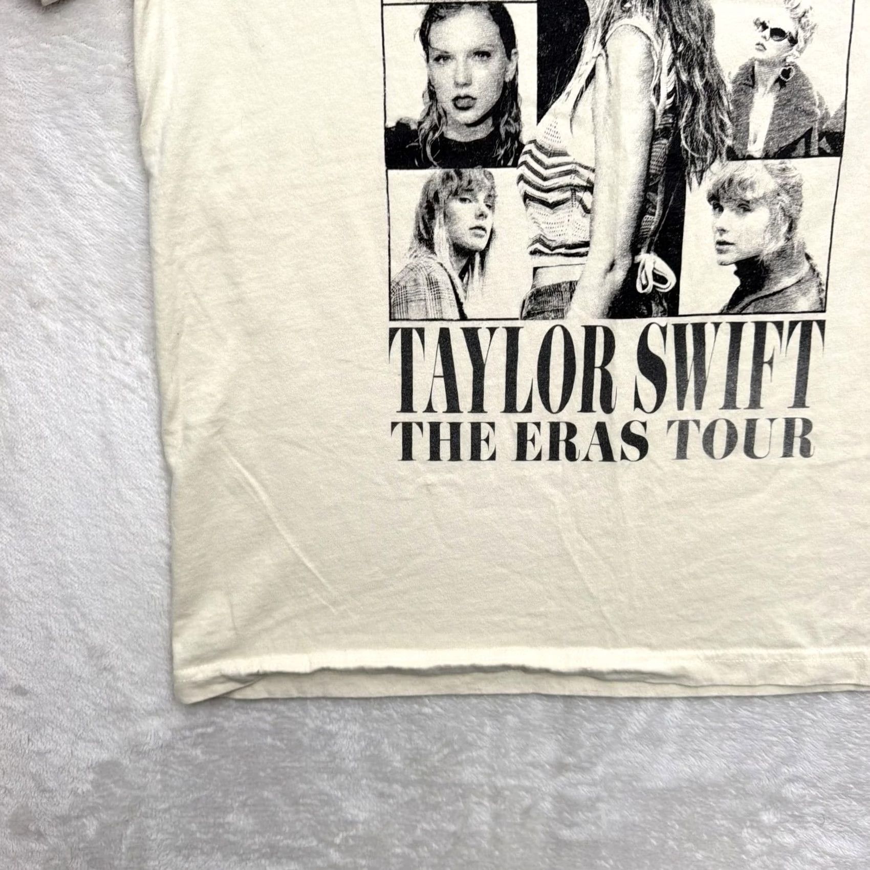 Vintage Taylor Swift Eras Tour Shirt Mens Medium White Tee Graphic Print Concert Dual Sided Crew Neck T-Shirt Size US M / EU 48-50 / 2 - 7 Thumbnail