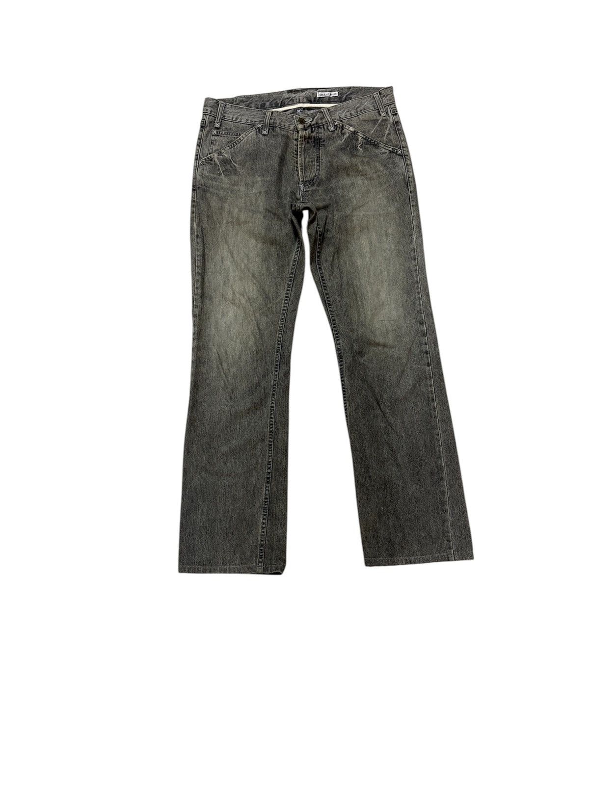 Japanese Brand Japanese London Denim Streetwear Straight Cut Jeans Size US 33 - 1 Thumbnail