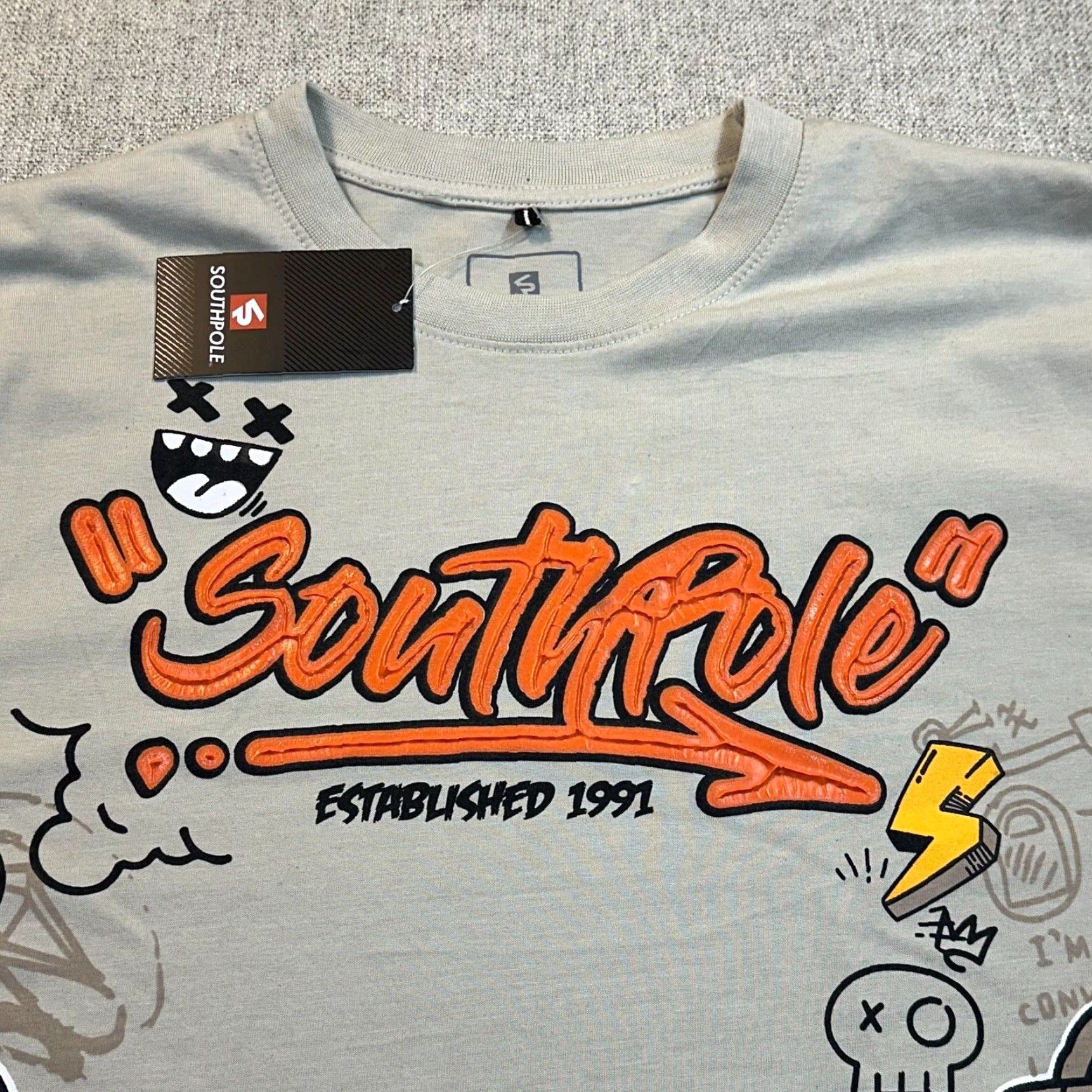 Southpole VINTAGE NWT Southpole Graphic Tee Mens Large Graffiti Dogs Streetwear Hip Hop Grunge Y2K Size US L / EU 52-54 / 3 - 5 Thumbnail