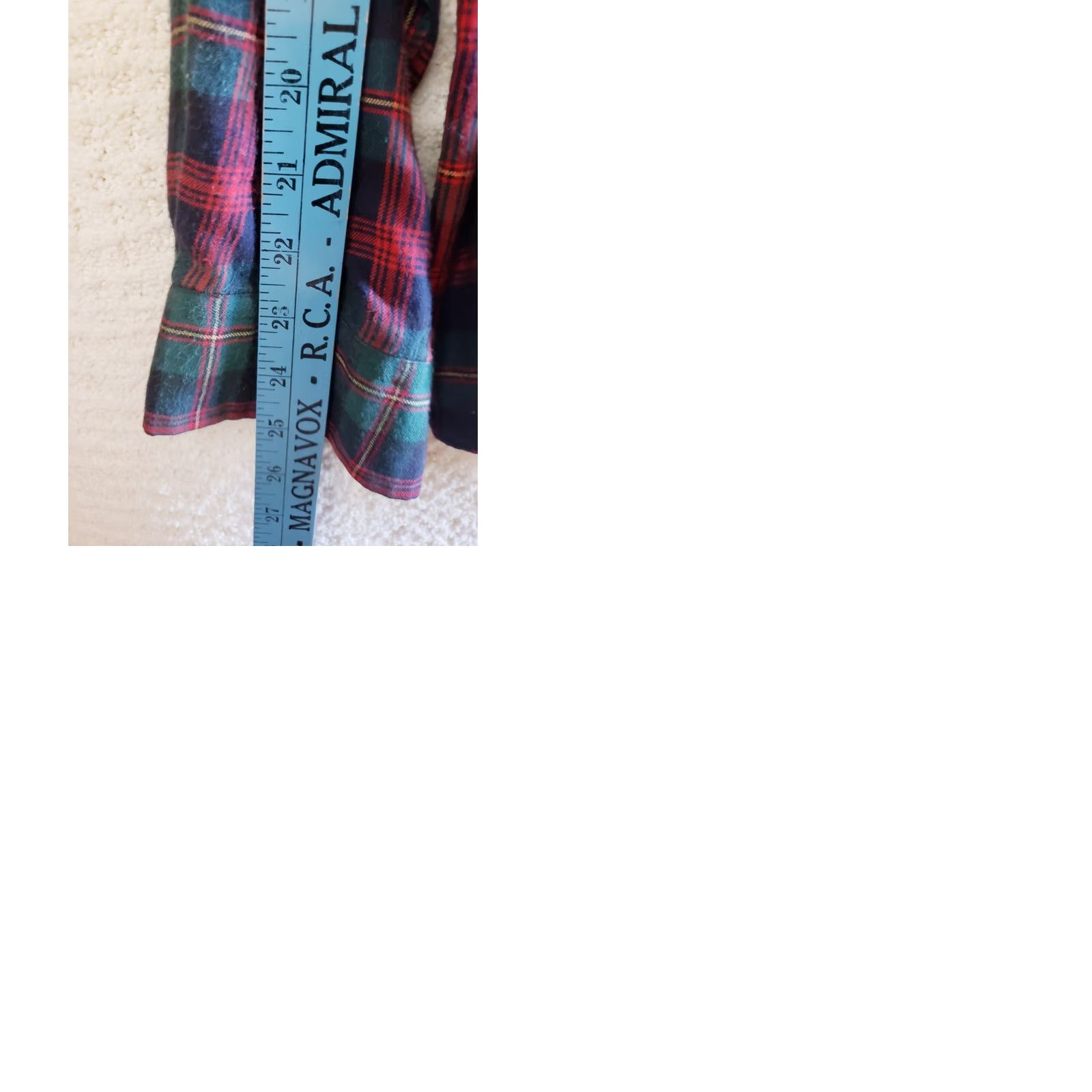 Ralph Lauren Ralph Lauren Blake Men's L Flannel Red Green Tartan Plaid L/S Button Front Shirt Size US L / EU 52-54 / 3 - 9 Thumbnail