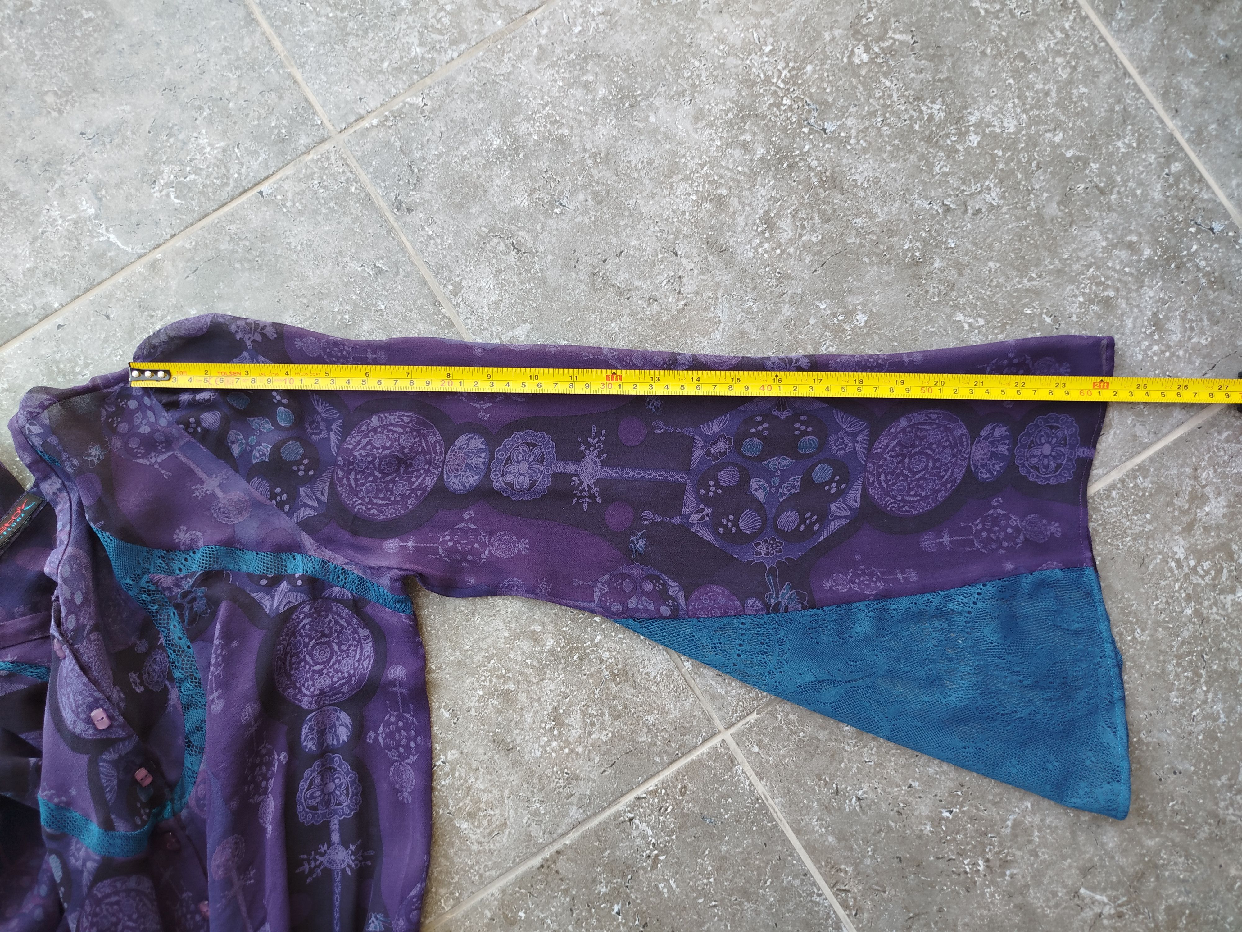 Custo Barcelona Blouse Long Sleeve Boho Chiffon Silk Vintage Y2K Size S Size S / US 4 / IT 40 - 16 Thumbnail