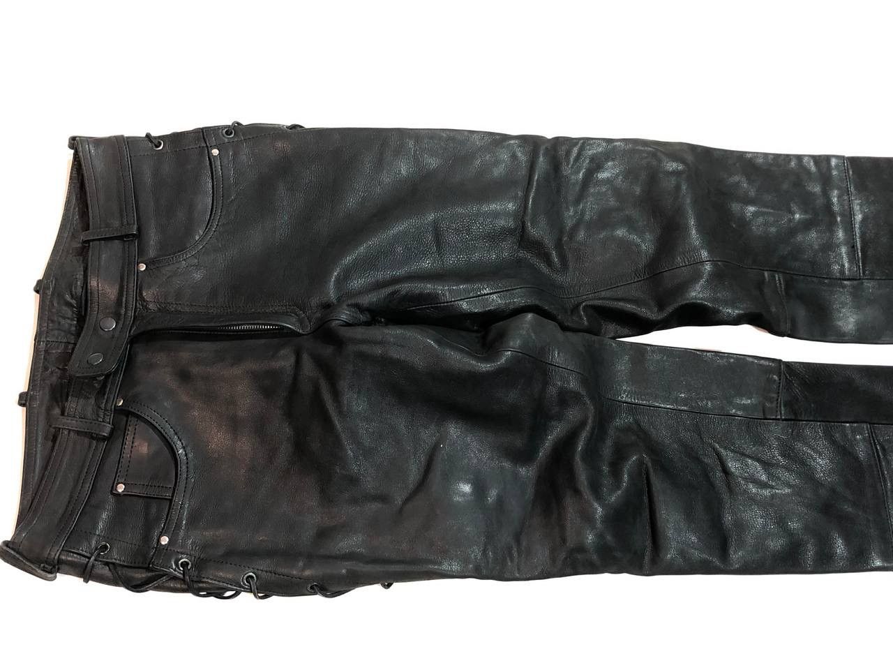 Leather AJS Leather Moto Racing Pants Vintage Size US 32 / EU 48 - 10 Thumbnail