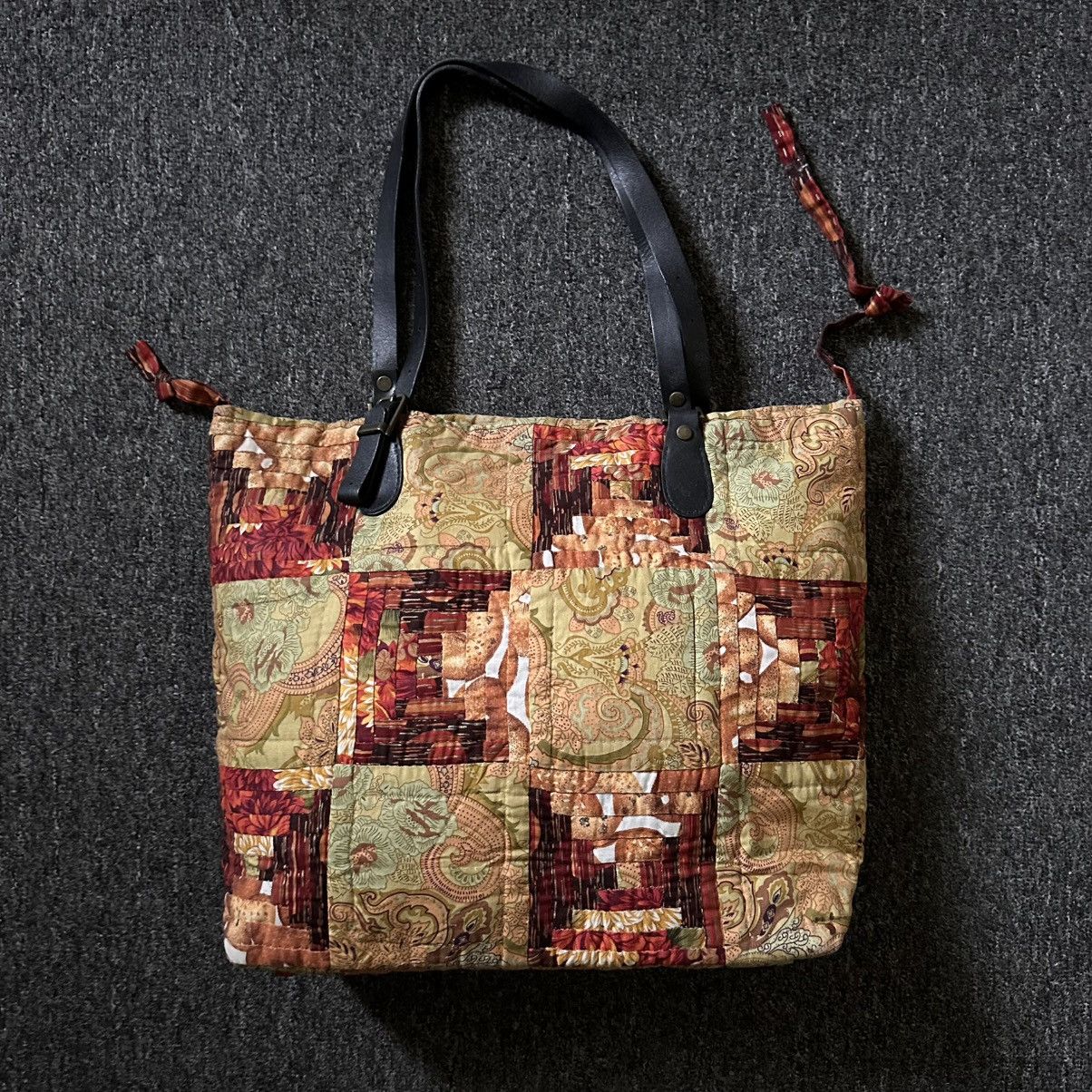 Japanese Brand JAPAN HANDMADE PATCHWORK TOTE BAG Size ONE SIZE - 2 Thumbnail