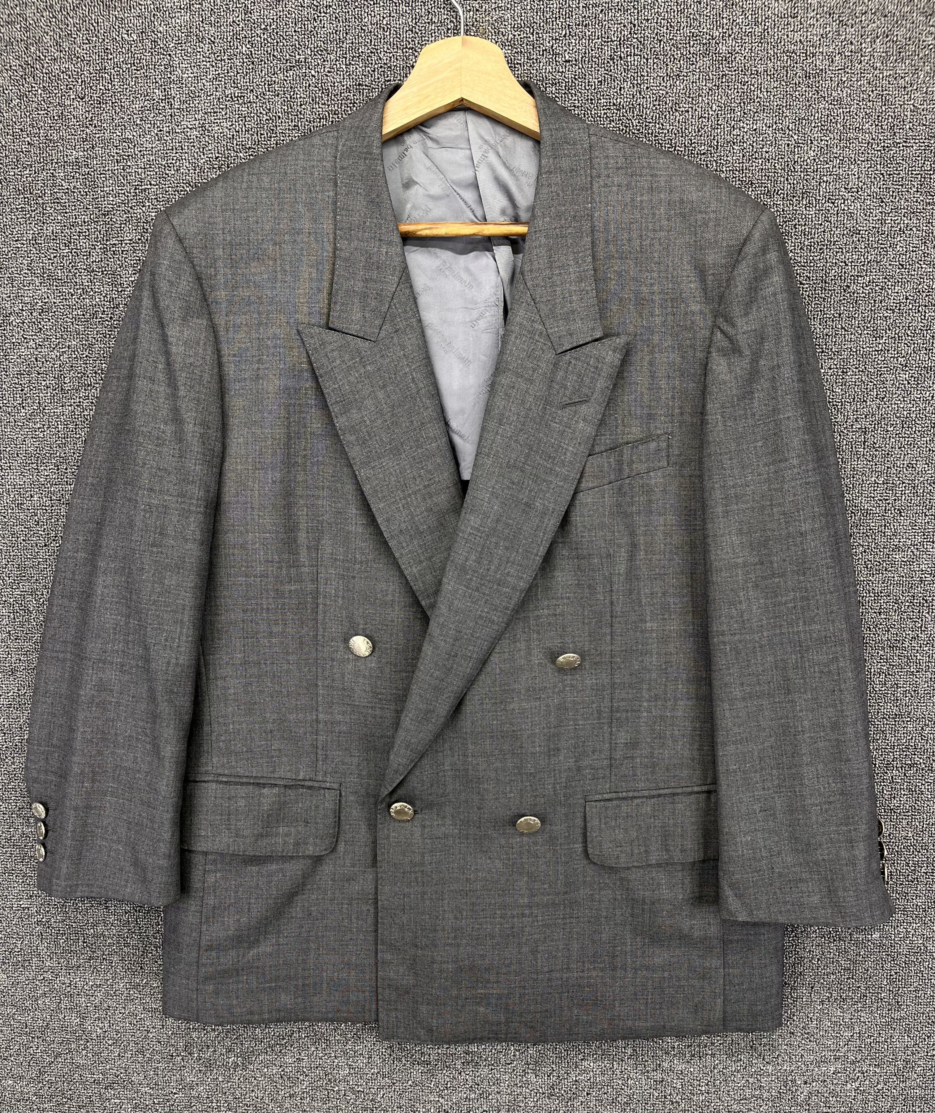 Balmain Vintage Pierre Balmain Luxury Wool Blazer Coat Jacket Size US M / EU 48-50 / 2 - 1 Thumbnail