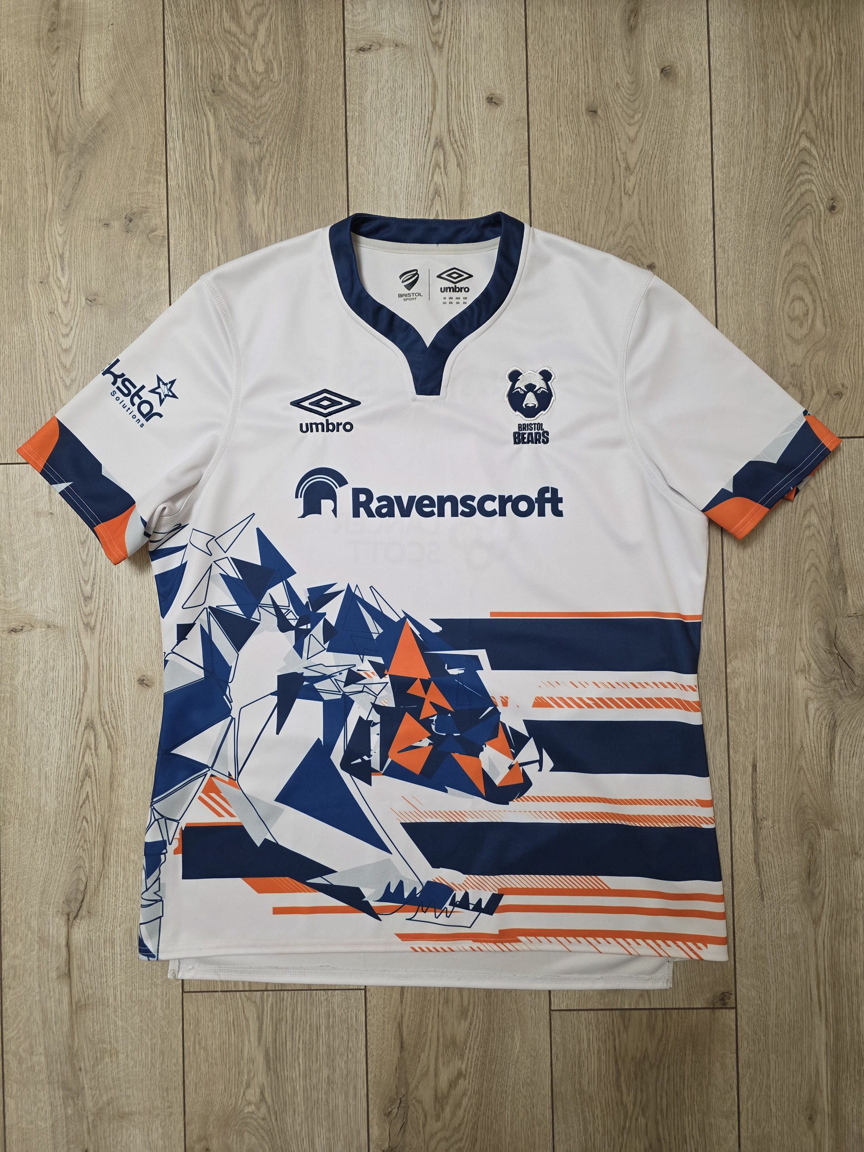 Umbro BRISTOL BEARS RUGBY JERSEY 2021 2022 AWAY ENGLAND RUGBY Size US XXL / EU 58 / 5 - 1 Thumbnail