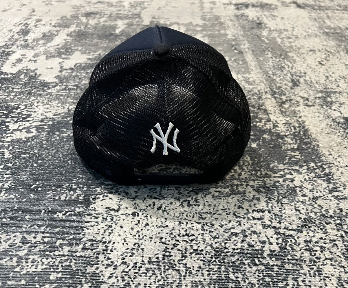 New Era Culture Kings Yankees 'Gothic Script' Foam Front Trucker Hat Size ONE SIZE - 4 Thumbnail