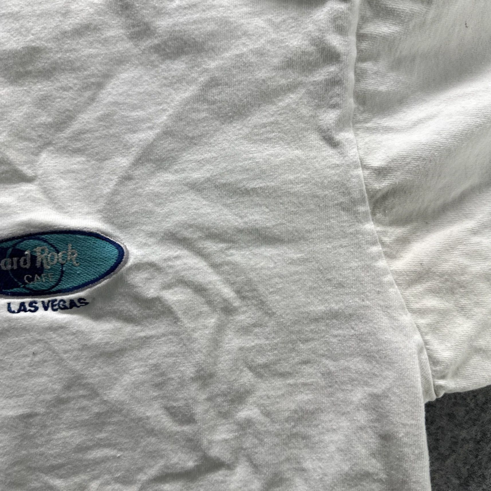 Hard Rock Cafe VINTAGE Hard Rock Cafe Las Vegas Shirt Mens Large White Graphic Print Crew Neck Short Sleeve USA 90s Size US L / EU 52-54 / 3 - 7 Thumbnail