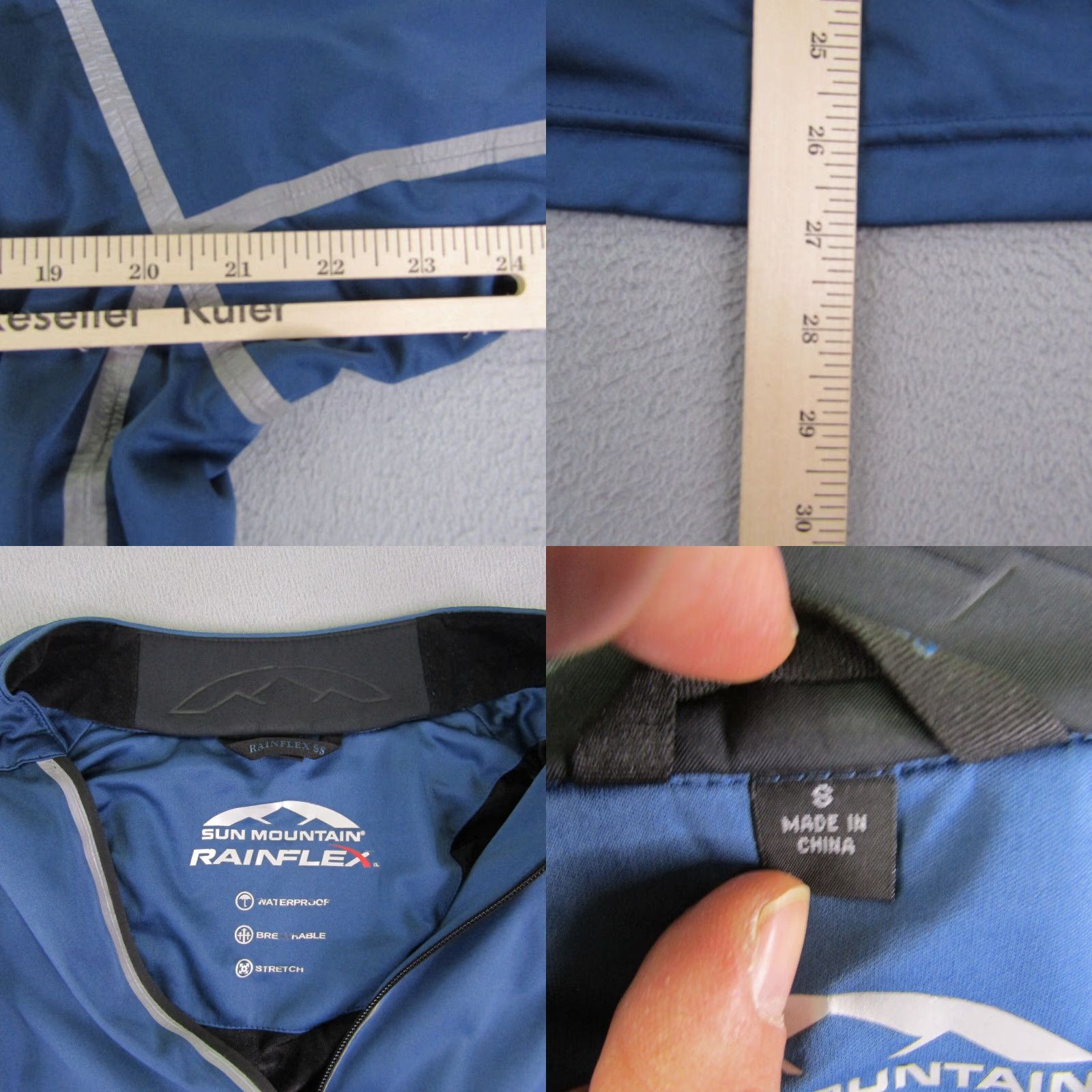Vintage VINTAGE Sun Mountain Rainflex Jacket Mens Small Blue 1/4 Zip Waterproof Windbreaker Golf Mens Size US S / EU 44-46 / 1 - 8 Thumbnail