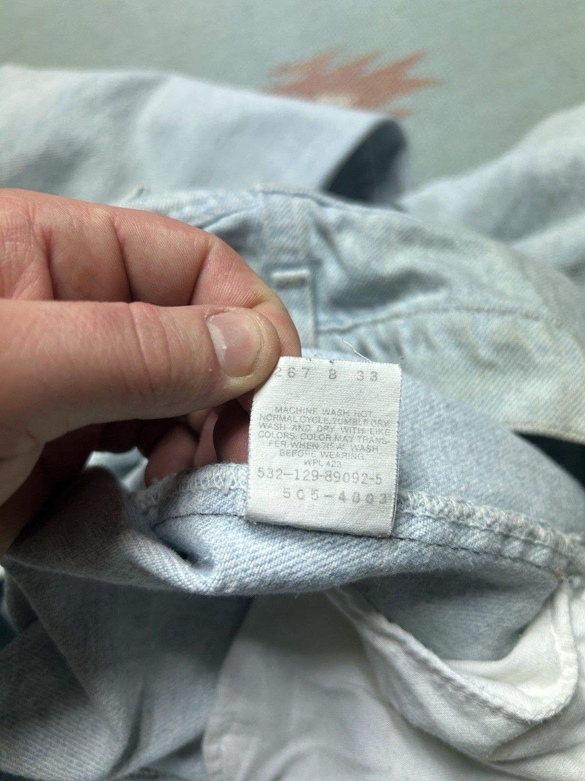 Vintage Vtg 80s Levi’s 505 jeans light wash straight made USA 34x32 Size US 34 / EU 50 - 11 Thumbnail
