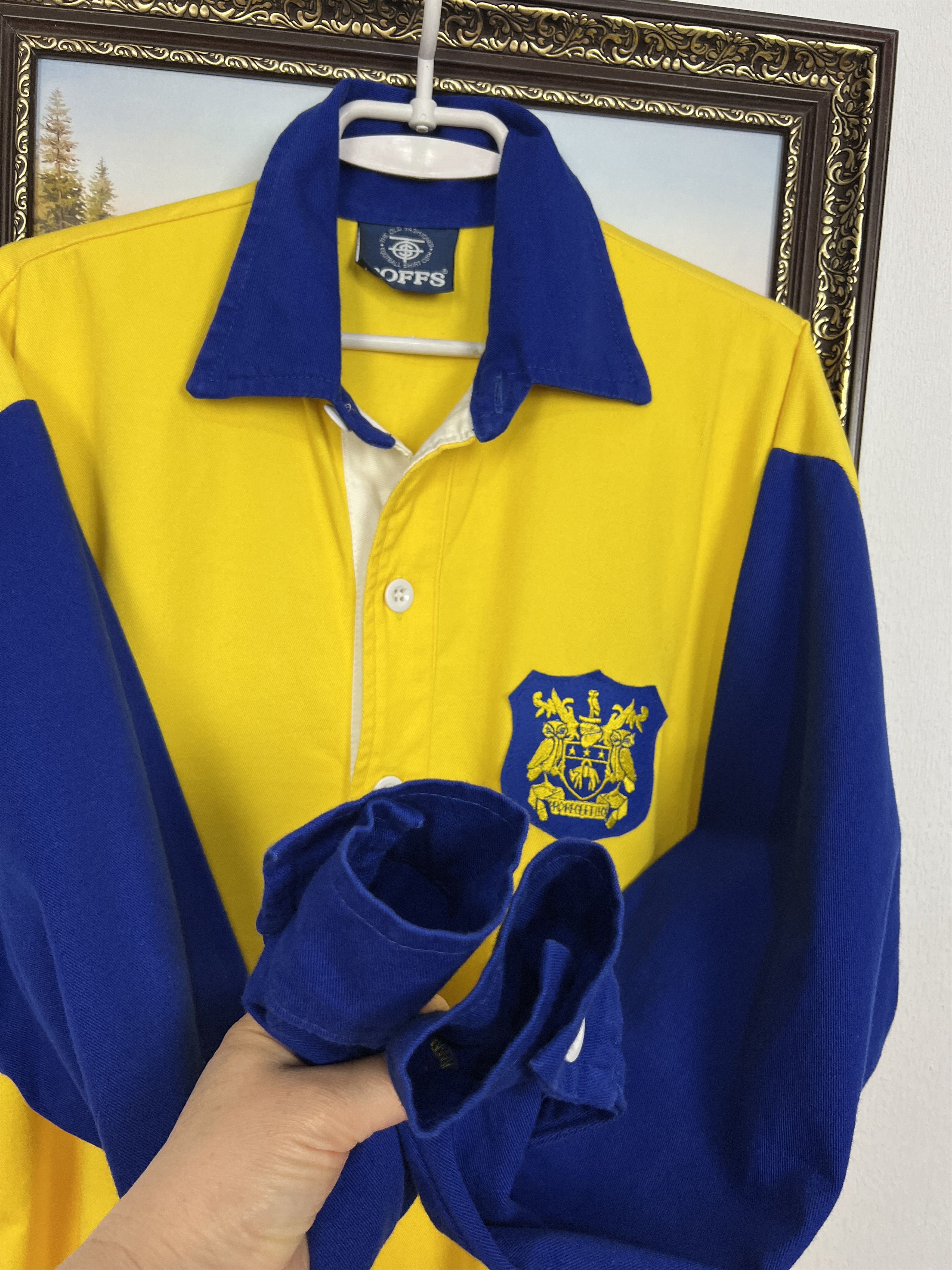 Vintage Leeds United Replicas football shirt 1934 Long Sleeve Jersey Size US L / EU 52-54 / 3 - 5 Thumbnail