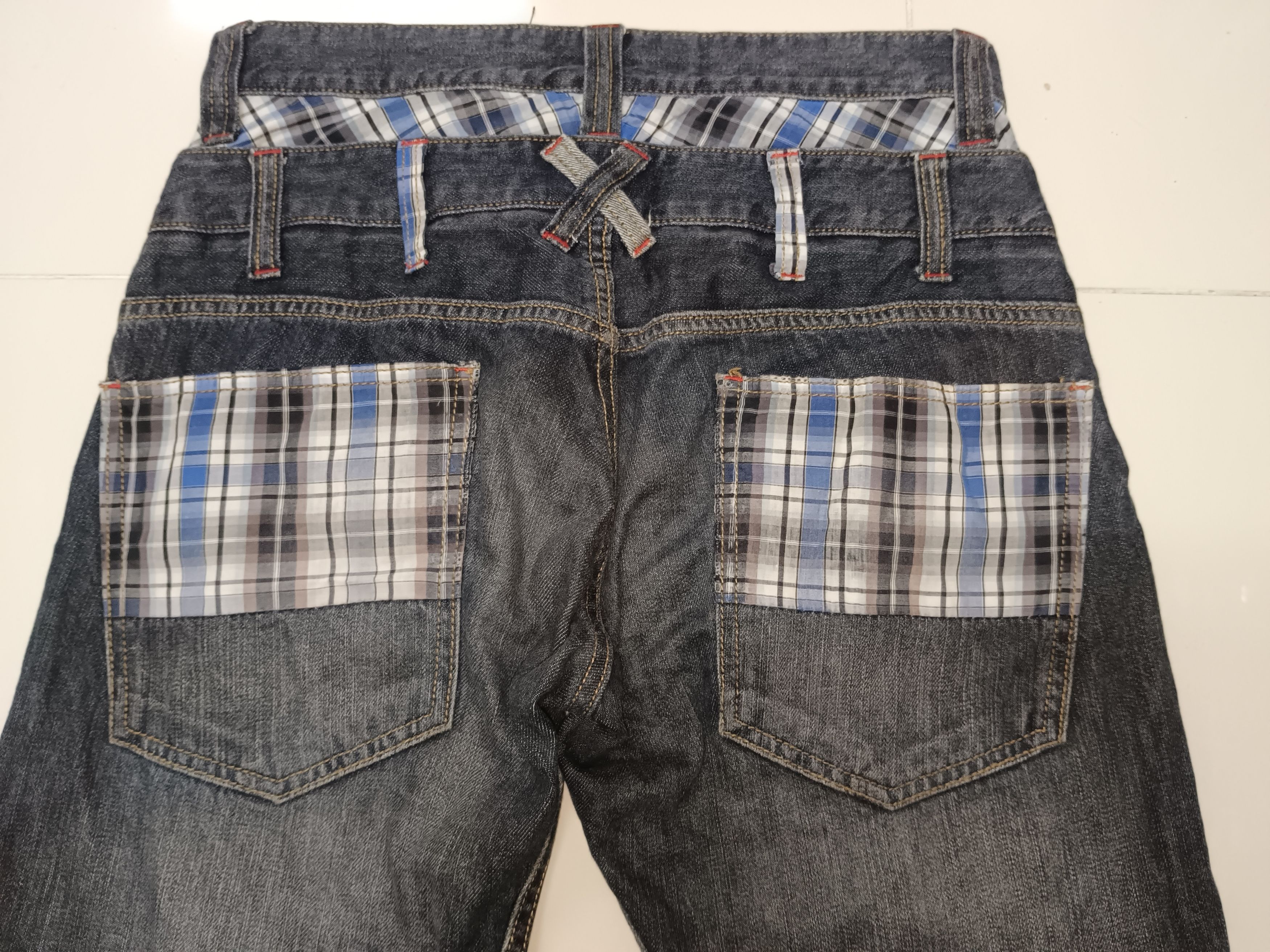 14th Addiction × If Six Was Nine Flare Jack Serika Double Waist Jeans Size US 30 / EU 46 - 7 Thumbnail