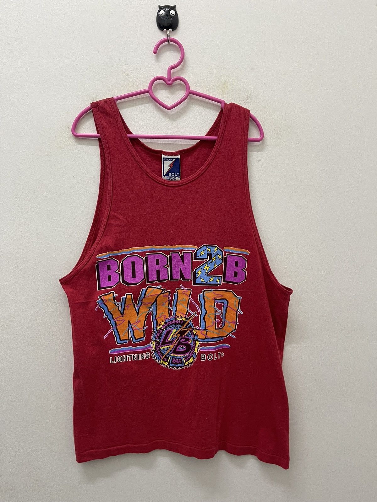 Lightning Bolt Rare 90s Vintage LIGHTNING BOLT Born 2 B Wild Size US M / EU 48-50 / 2 - 1 Thumbnail