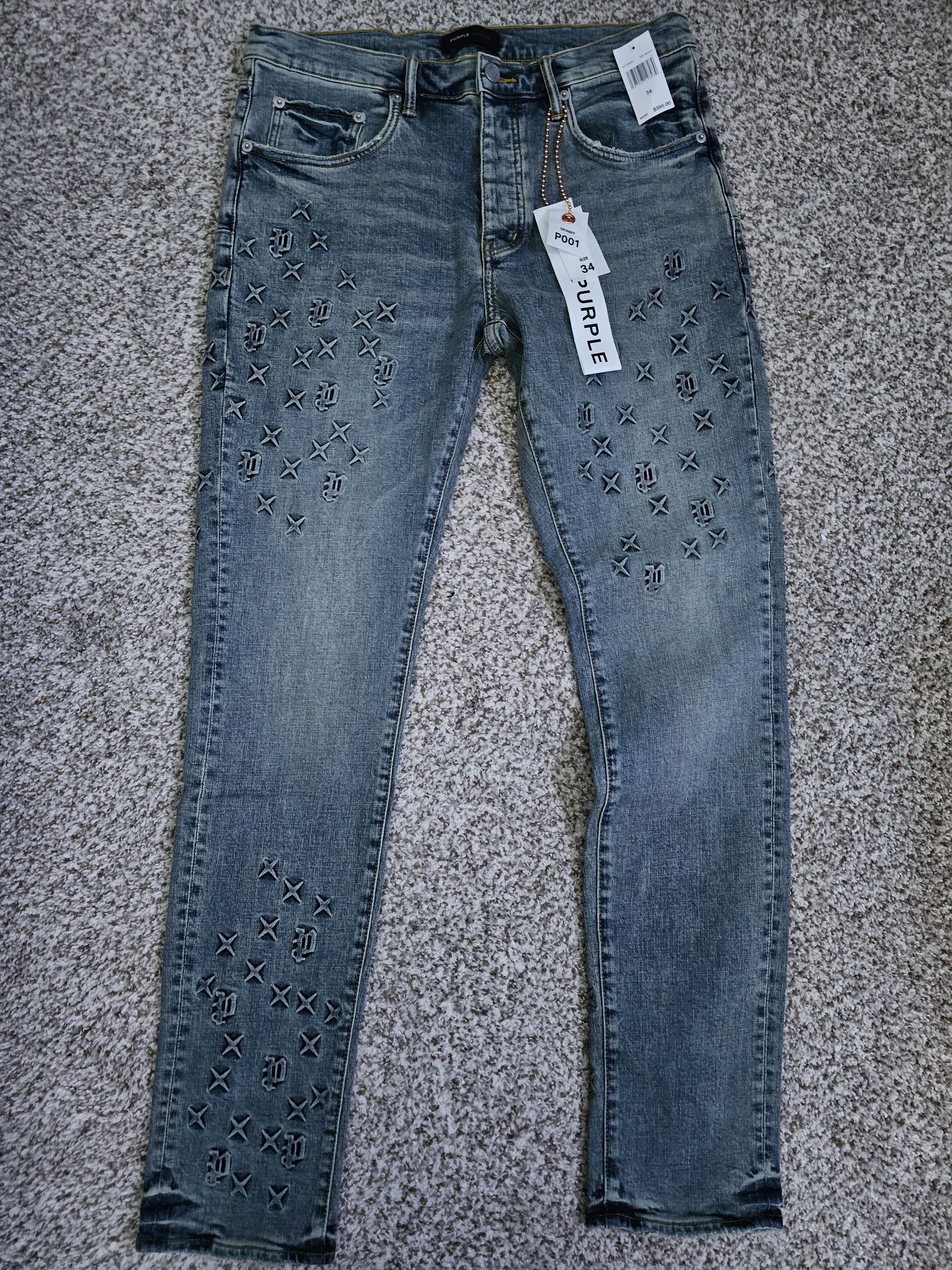 Purple Brand Purple Special Edition Monogram Jeans Size US 34 / EU 50 - 1 Thumbnail