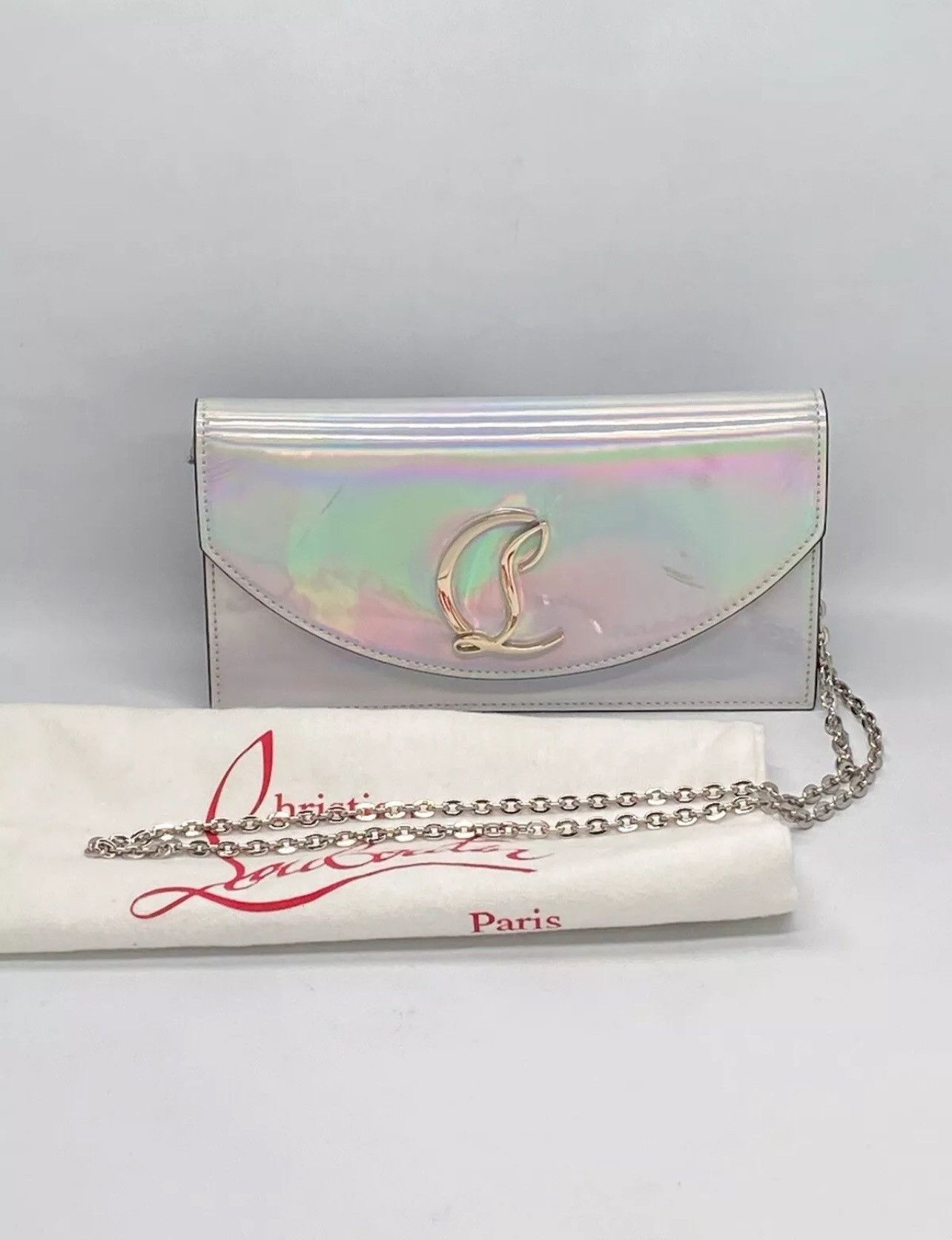 Christian Louboutin Christian Louboutin iridescent leather clutch shoulder bag Size ONE SIZE - 2 Thumbnail