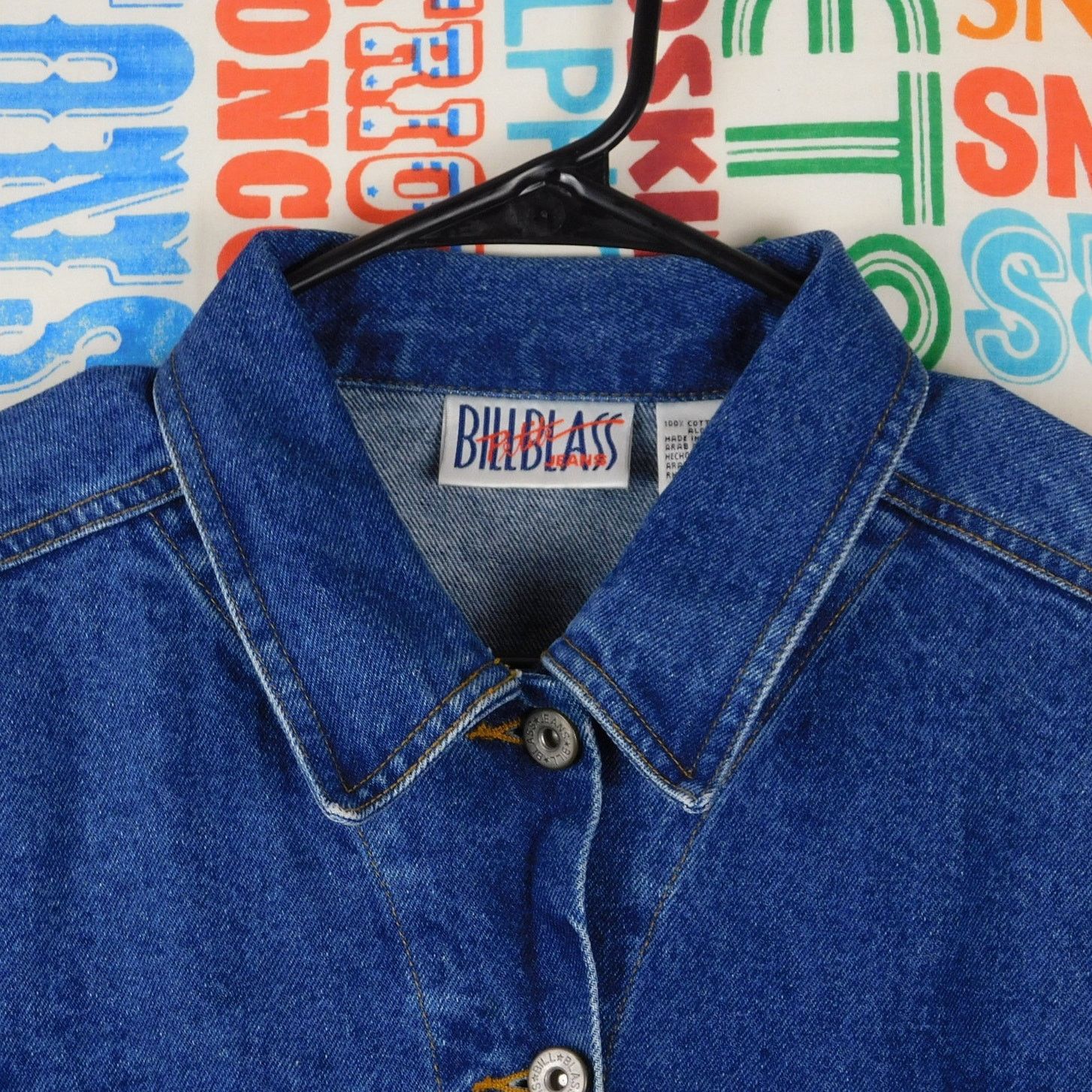 Bill Blass Bill Blass Jeans Denim Jacket Size Petite L Blue Trucker 90s Size L / US 10 / IT 46 - 9 Thumbnail