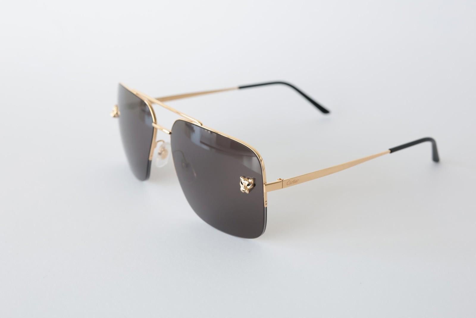 Cartier New Cartier eyewear optical sunglasses CT0244S 001 gold grey Size ONE SIZE - 2 Thumbnail