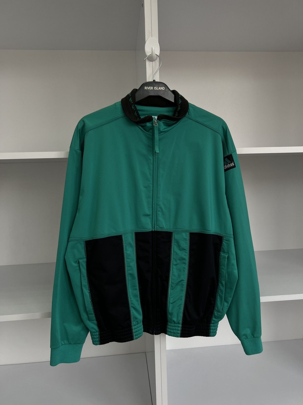Adidas × Vintage Vintage Adidas Equipment Track Jacket 90s style Size US M / EU 48-50 / 2 - 6 Thumbnail