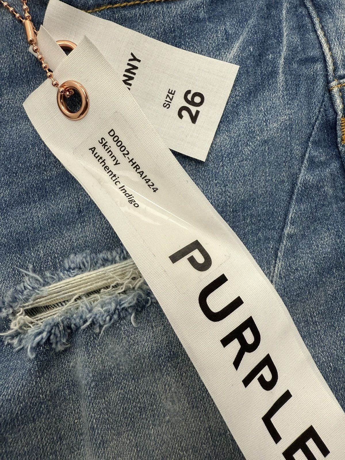 Other Purple Brand Authentic Indigo Jeans Size 26" / US 2 / IT 38 - 3 Thumbnail