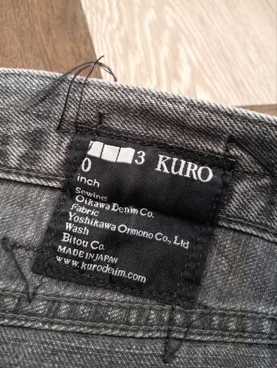 KURO KURO JAPAN GRAPHITE GREY SELVEDGE DENIM PANTS Size US 31 - 7 Thumbnail