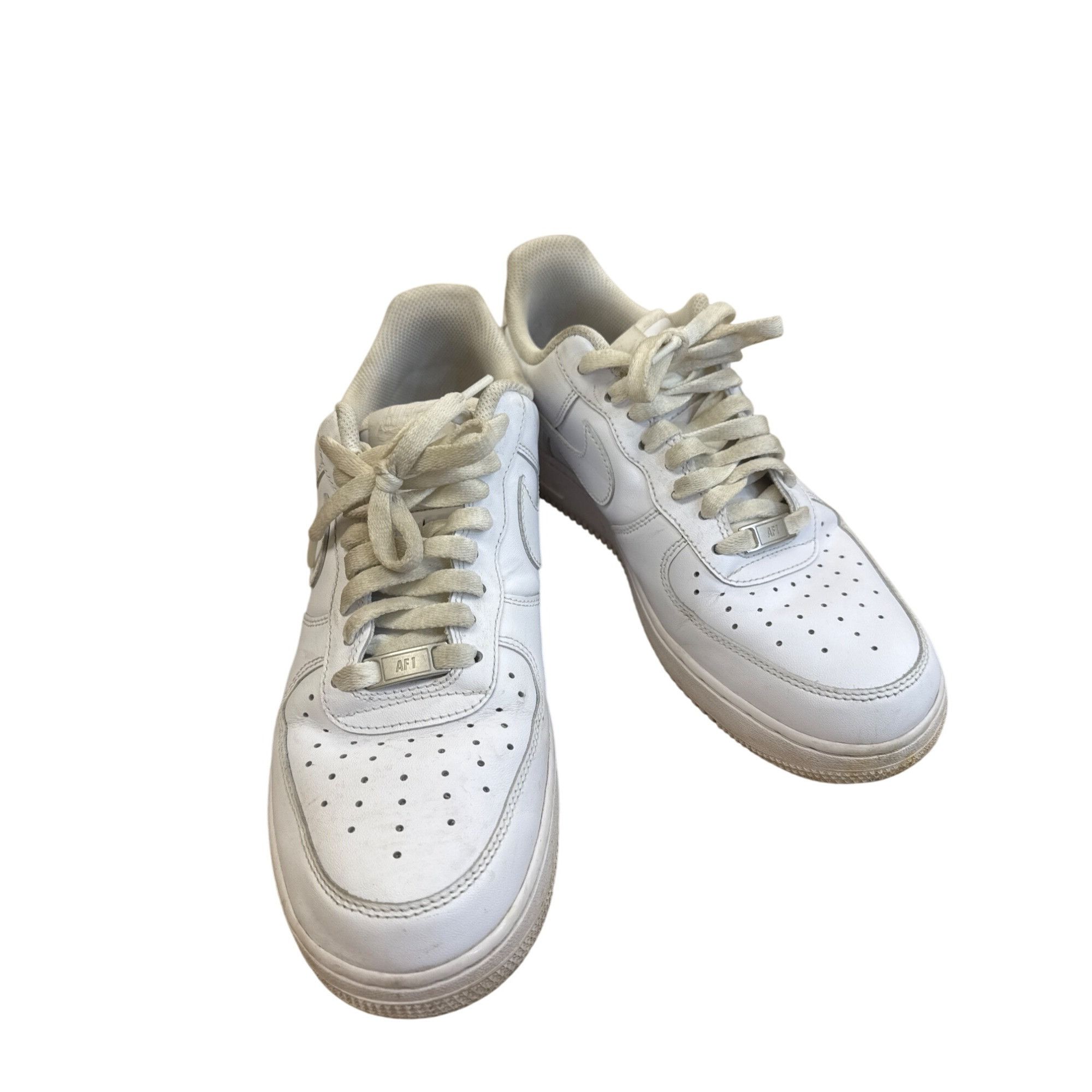 Nike Nike Air Force 1 Mens white leather Low-Top Sneakers shoes S Size US 9 / EU 42 - 16 Thumbnail