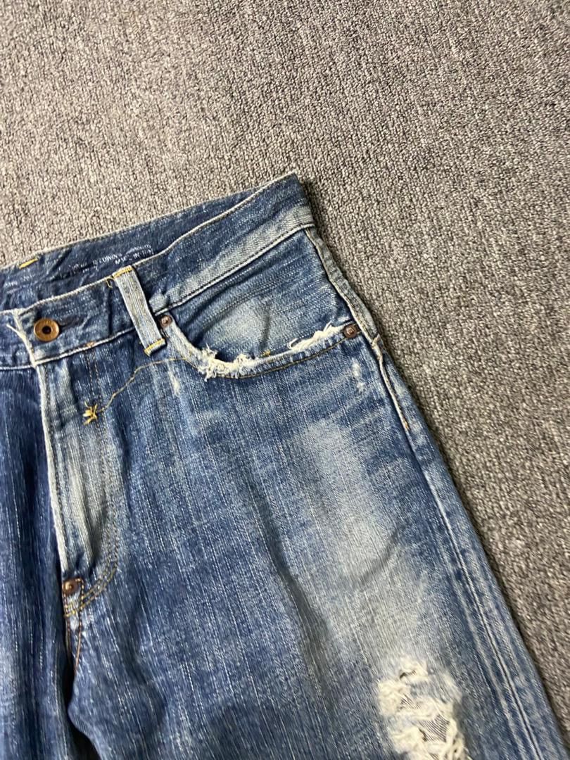 Edwin Edwin Distressed Ripped Crop Jeans (197) Size US 34 / EU 50 - 13 Thumbnail