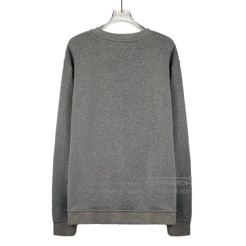 Hermes Hermes Gray pocket leather trim cotton round-neck long-sle Size US XL / EU 56 / 4 - 2 Thumbnail