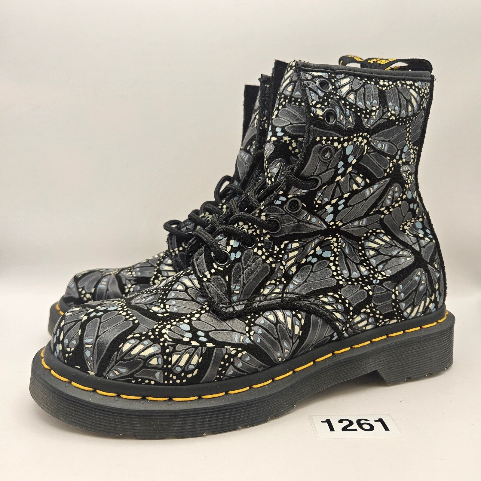 Dr. Martens DR. MARTENS 1460 WOMEN'S 6 BUTTERFLY LACE UP BOOTS BLUEPRINT Size US 6 / IT 36 - 1 Thumbnail