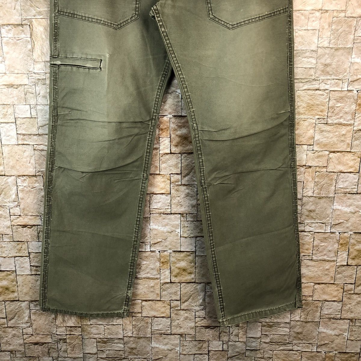 Faded Glory × Japanese Brand Twenty Works Green utility tactical Cargo Pants #A1143 Size US 31 - 7 Thumbnail