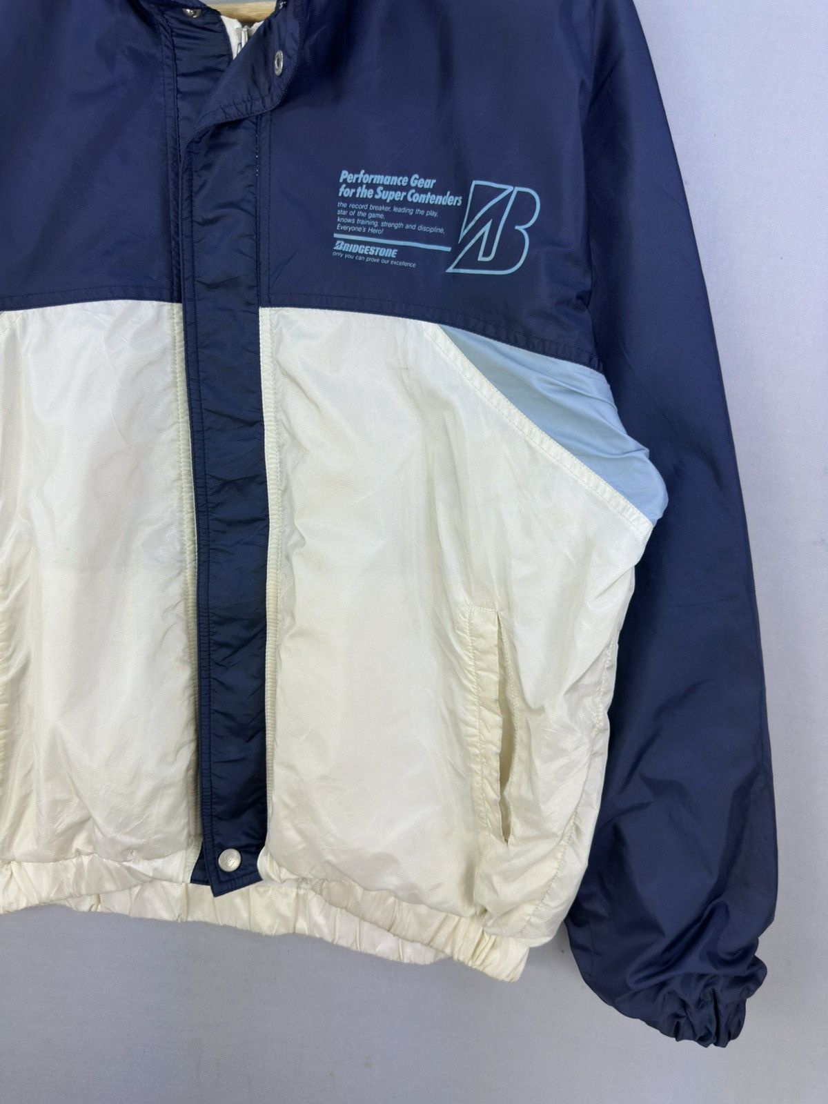 Vintage Y2K Bridgestone Color Block Windbreaker Jacket