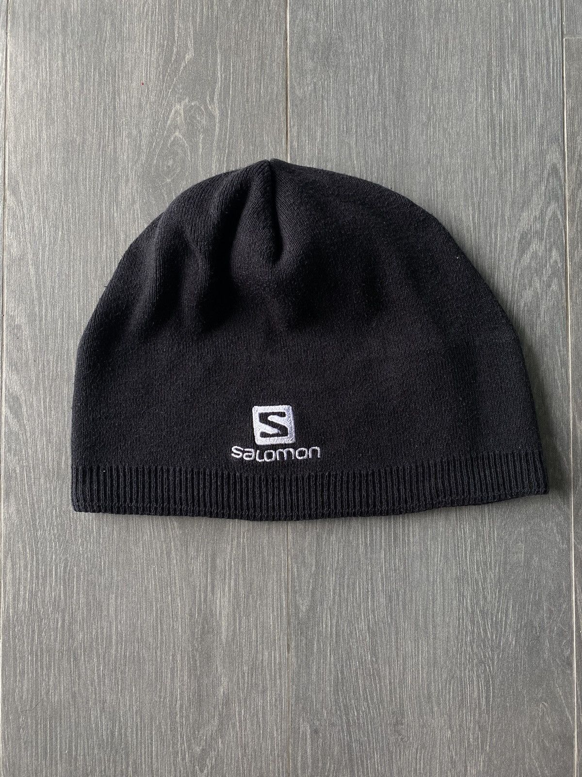 Salomon × Slam Jam Salomon x Slam Jam Beanie Deep Black | Grailed