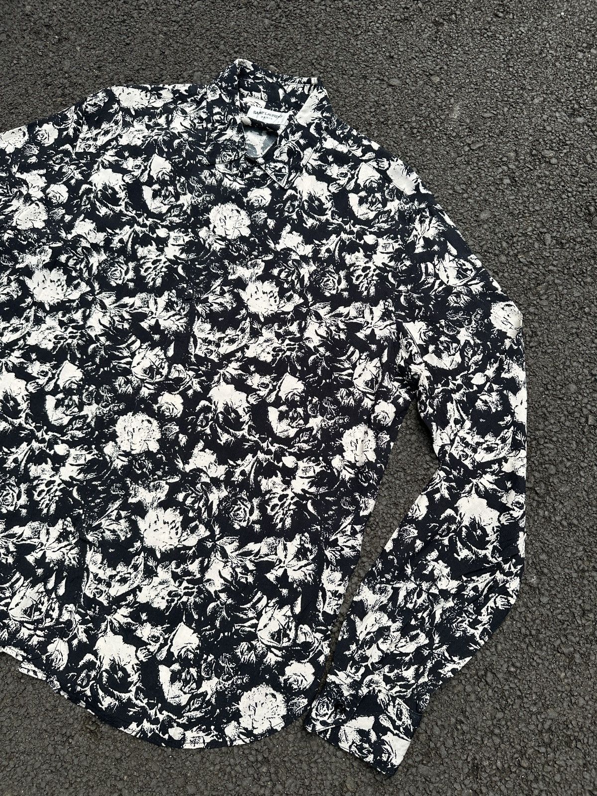 Saint Laurent Paris SAINT LAURENT FLORAL SILK SHIRT DMC Size US XL / EU 56 / 4 - 3 Thumbnail