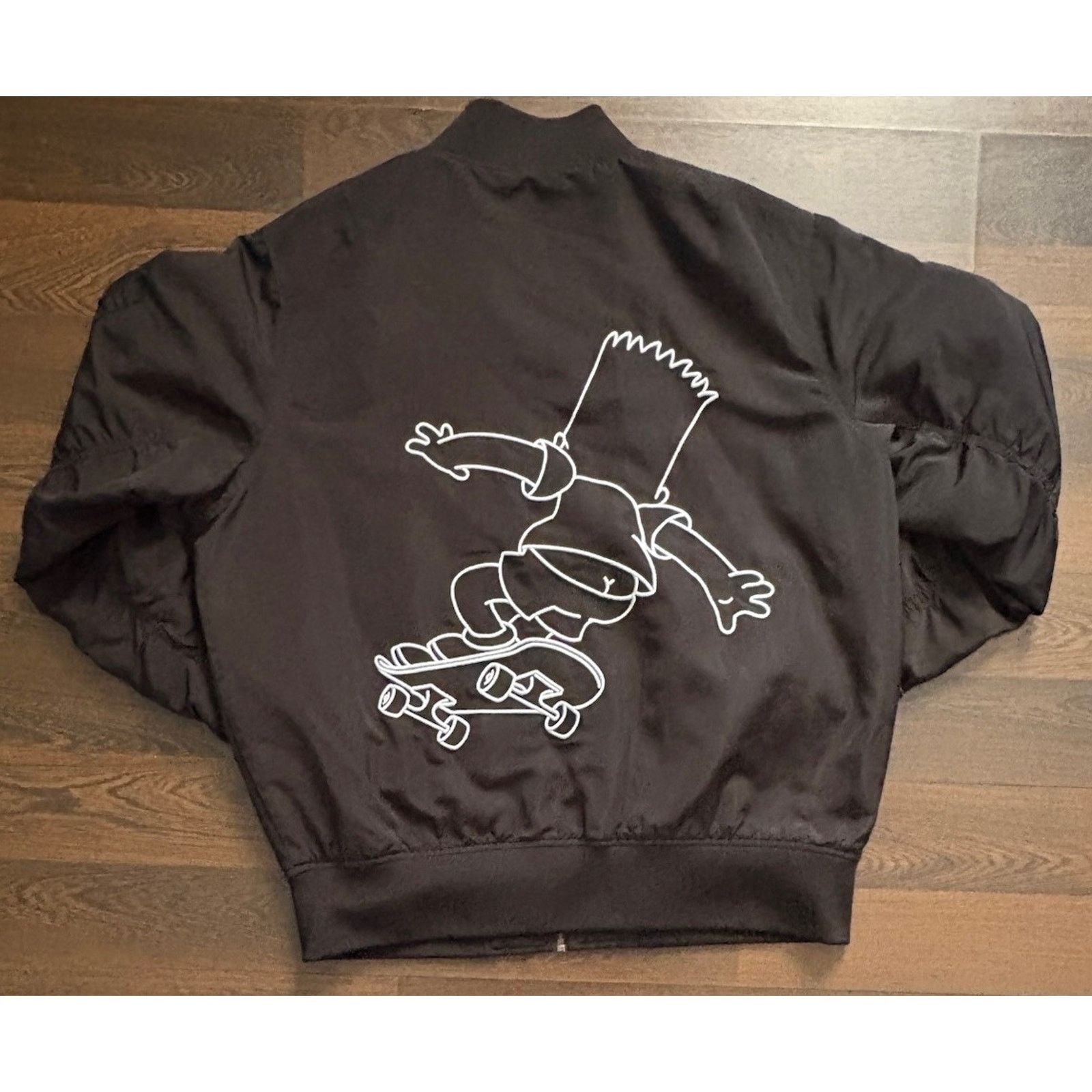 The Simpsons RARE The Simpsons Bart Black Bomber Jacket Men’s 2XL Size US XXL / EU 58 / 5 - 3 Thumbnail