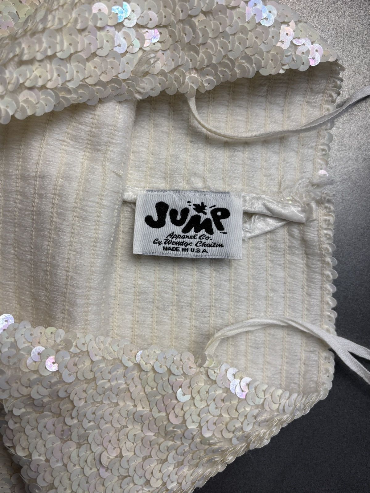 Vintage 1970s Sequin Tube Top Vintage Jump Apparel Bustier Crop Top Size S / US 4 / IT 40 - 4 Thumbnail