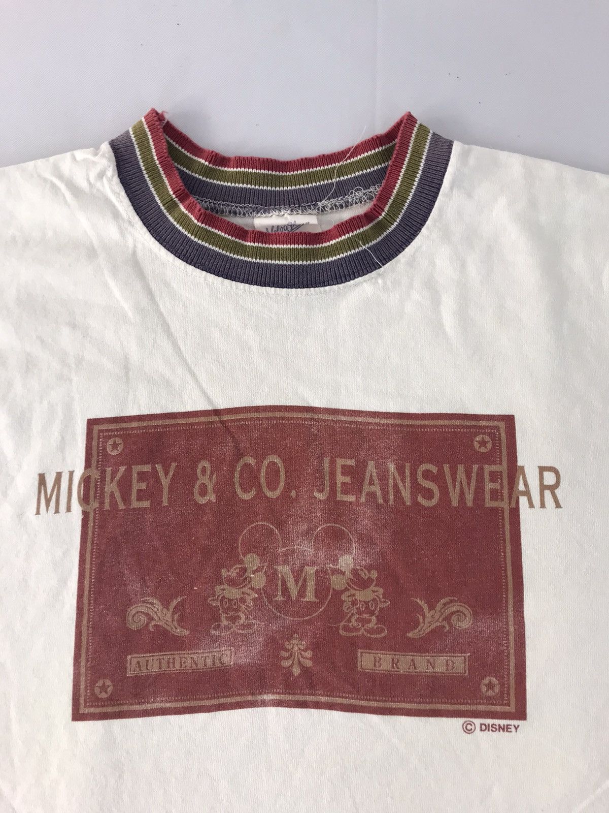 Mickey Mouse 90s Mickey Co Jeanswear Authentic Tag Ringer Style Size US M / EU 48-50 / 2 - 4 Thumbnail