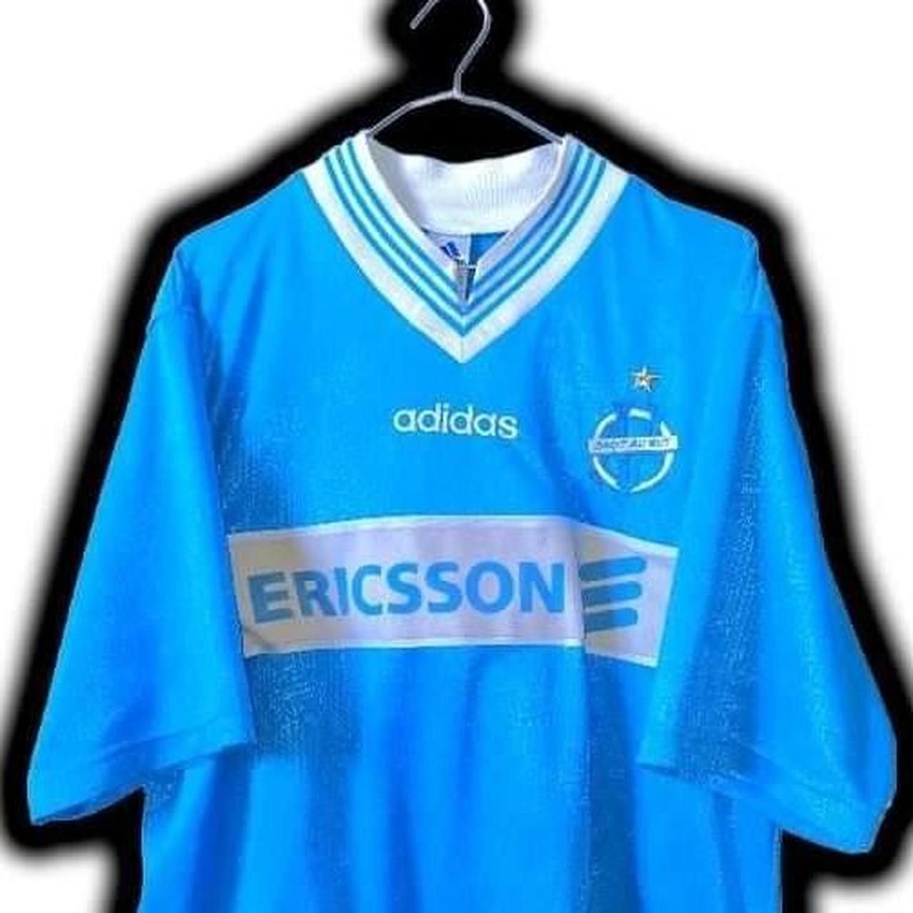 Adidas Olympique Marseille France 1997 1998 Away Shirt Jersey Size US M / EU 48-50 / 2 - 1 Thumbnail