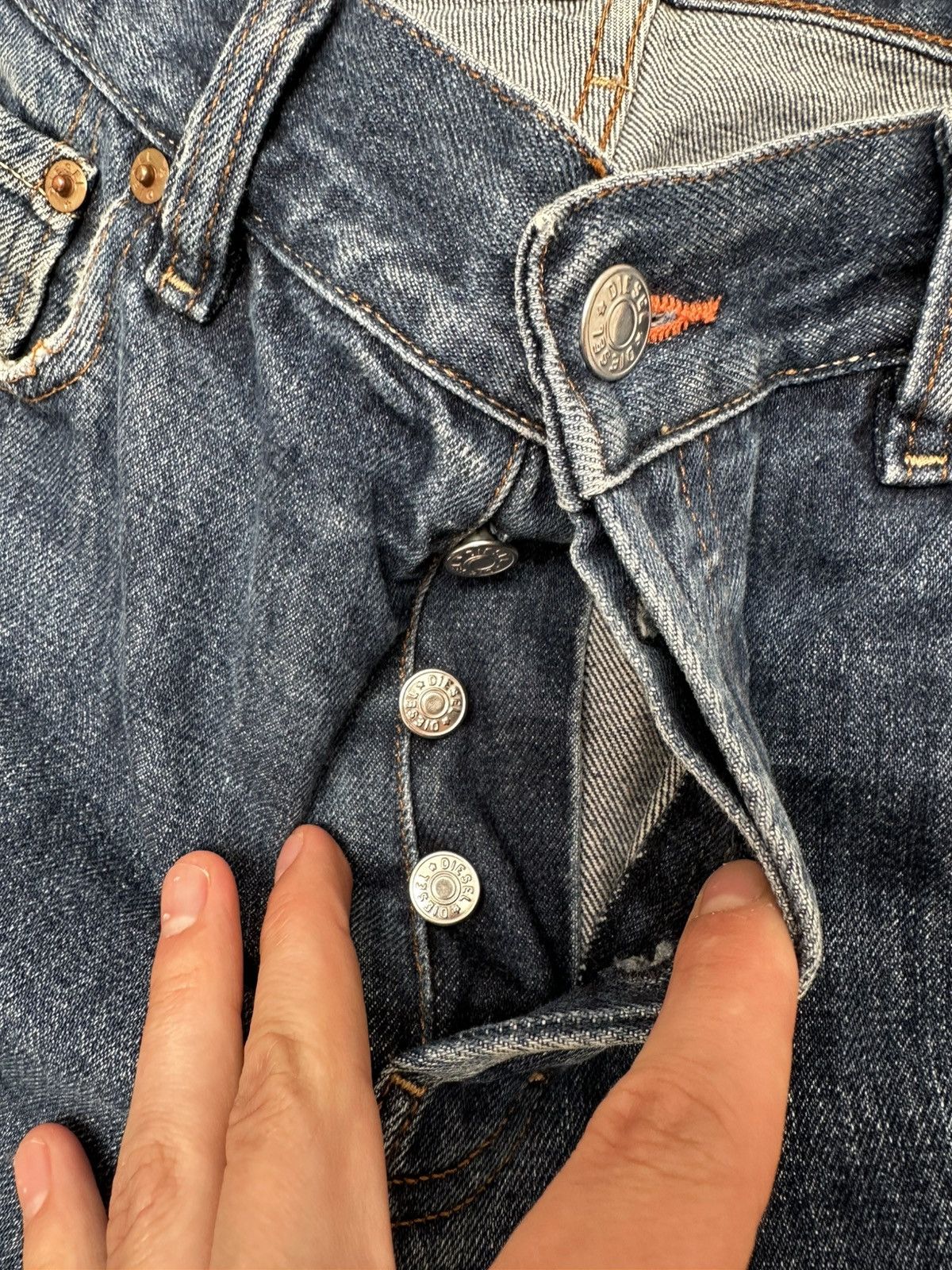 Diesel × Vintage Diesel Industry Vintage 90s Straight Jeans Italy Size US 36 / EU 52 - 8 Thumbnail