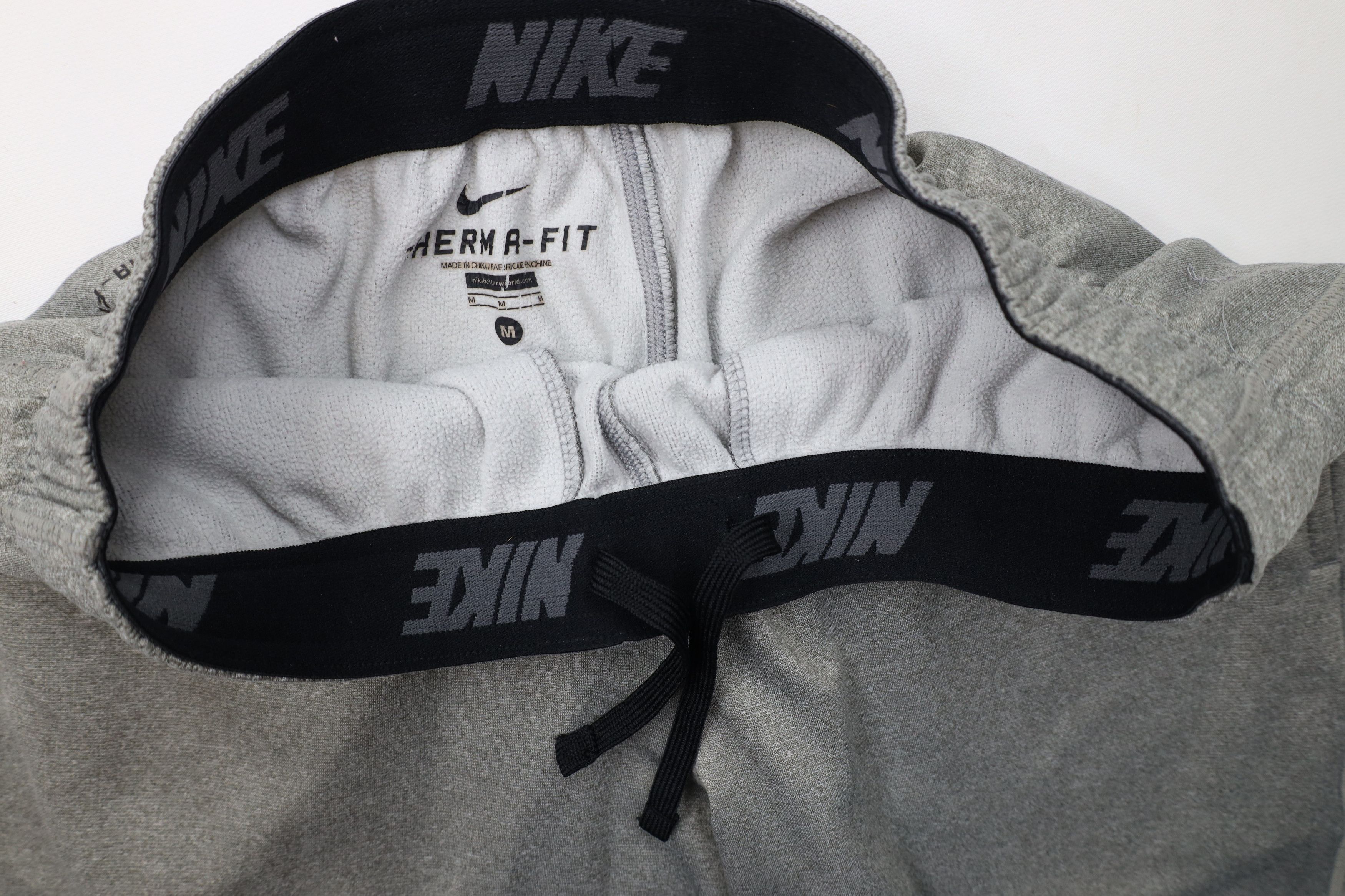 Nike × Vintage Vintage Y2K Nike Therma Fit Mini Swoosh Wide Leg Sweatpants Size US 34 / EU 50 - 8 Thumbnail