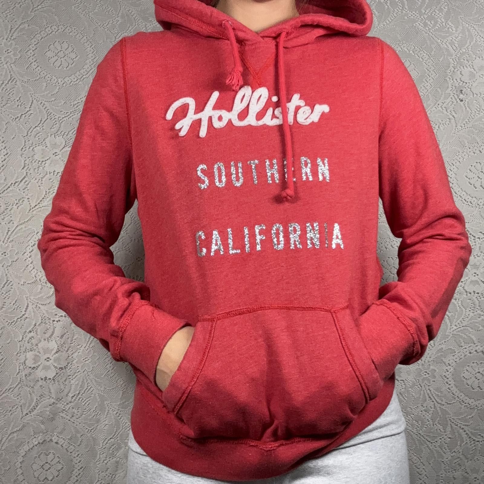 Other y2k Hollister red hoodie Size L / US 10 / IT 46 - 2 Thumbnail