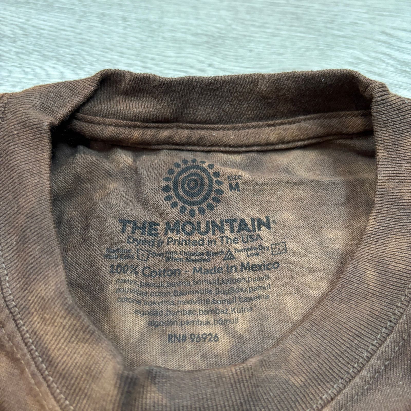 The Mountain The Mountain Bear Tie Dye AOP Short Sleeve Shirt Mens Medium Size US M / EU 48-50 / 2 - 7 Thumbnail